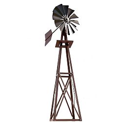 Bronze Powder Coated Backyard Windmill - Small