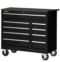 42 Inch 9 drawer Cabinet Black