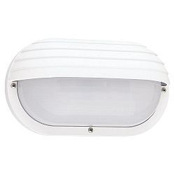 1 Light White Fluorescent Outdoor Wall Sconce