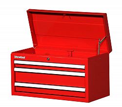 27 Inch. 3 Drawer Top Chest, Red