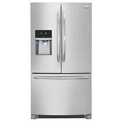 23 cu. ft. Counter-Depth French Door Refrigerator with Ice and Water Dispenser in Stainless Steel