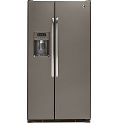 21.9 cu. ft. Side-by-Side Refrigerator with Dispenser in Slate