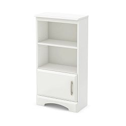 Callesto Bookshelf Nightstand, Pure White