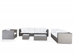 Grey Wicker Lounge Set - Luxury Outdoor Furniture - MAESTRO