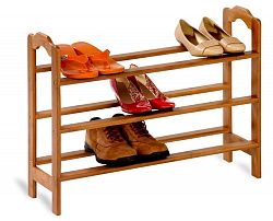 3-tier bamboo shoe rack