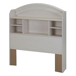 Country Poetry Twin Bookcase Headboard (39 Inch), White Wash