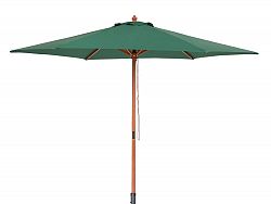 Wooden Patio Umbrella - Garden Parasol - Green - TOSCANA