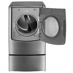 9.0 cu. ft. Mega Capacity Electric Dryer With Steam Technology in Stainless Look