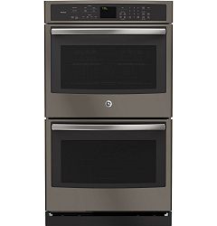 Slate 30 Inch Electric Convection Self Cleaning Double Wall Oven with Convection