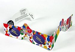 HAPPY BIRTHDAY Glasses - party favor - with holographic lenses - 12 pairs [Toy]
