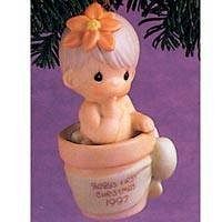 Precious Moments Baby's First Christmas Boy Ornament '97 Retired by Precious Moments