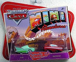 Disney Cars Mini Adventures Parade Of Classics 2-Pack Flo And Ramone