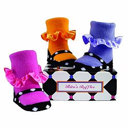 Elegant Baby 3 Pair Ritas Ruffles Infant Girl Socks (japan import)
