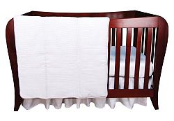 Trend Lab White Pique 3 Piece Crib Bedding Set