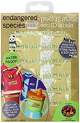 Endangered Species by Sud Smart Peel N' Stick Eco-ID Labels, Brown