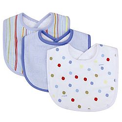 Trend Lab Dr Seuss 3 Piece Bibs, One Fish Two Fish