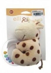 Elli & Raff Plush Baby Rattle - Teether Toy Raff- (TOY093890) [Kitchen & Home]