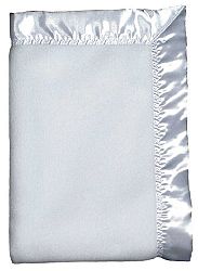 Raindrops Fleece Crib Blanket, White