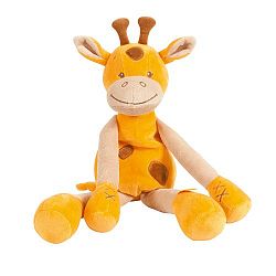 Nattou Jungle Collection-Cuddly Giraffe 40 cm, Orange/Beige/Brown