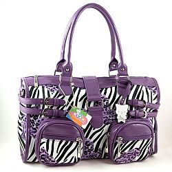 Yippydada Zebrax Baby Changing Bag (Purple)