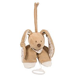 Nattou Cappuccino Collection-Musical Pull String Bunny, Brown