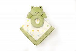 Carter's Green Frog Rattle & Security Blanket