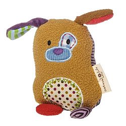 Mary Meyer Natural Life Baby Animal Plush Rattle, You Are Loved Puppy