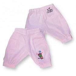 Littlest Golfer Toddler Girls Pink Seersucker Golf Knickers Pants 4T
