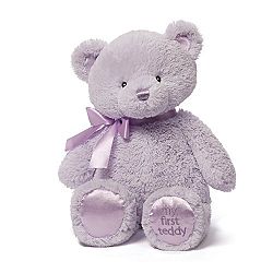 Gund Baby My 1st Teddy Plush Toy, Lavender, 15-Inch