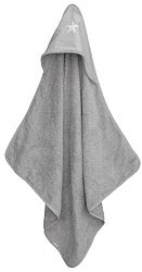 Taftan Star Silver Hooded Towel 75 x 75cm (Grey)