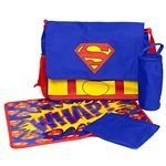 Superman Blue Messenger Diaper Bag Set SUE43803 by DC Comics