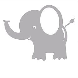 Elephant Decal Wall Stickers for Kids Rooms: Removable Wall Decals for Girls and Boys, Stickers for Cars and Nursery Decor. Easily Change the Room Design, Theme, or Decor with These Removable Decals Without Damaging Walls or Having to Repaint (Five Dec...