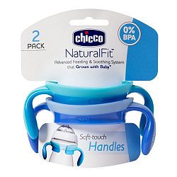 Chicco NaturalFit Bottle Handles (2 pack)- Blue