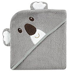 Luvable Friends Animal Face Hooded Towel, Koala