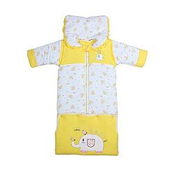 Unisex-Baby Winter/Fall 100% Cotton thicken Sleep Bag, ¨¦l¨¦phant yellow
