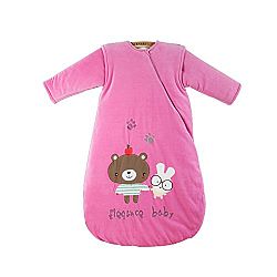 Happy Cherry WinterInfant Wearable Blanket Babys Thicker Soft Sleep Bag Size 90 - Rose Red