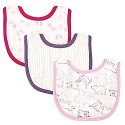 Touched by Nature Girl's Organic Muslin Bib, Pink Woodland by Nature