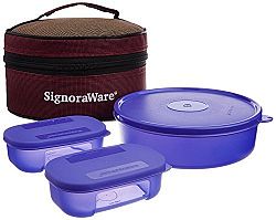 Signoraware Classic Lunch Box Set with Bag, 800ml