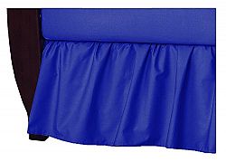 TL Care 100% Cotton Percale Crib Bed Skirt, Royal