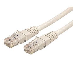 StarTech Com White Molded RJ45 UTP Gigabit Cat6 Patch Cable 35 Feet C6PATCH35WH HEC0GOMFE-1610