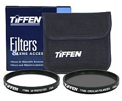 Tiffen 77mm Photo Twin Pack Polarizer And UV Protective Filter H3C0CSIL3-1213