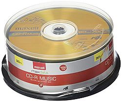Maxell Music 32x 80 Minute 700MB CD R Media For Audio 30 Pack Spindle 625335 H3C0E1JZ8-2411