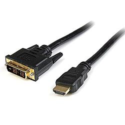 StarTech Com 15 Ft HDMI To DVI D Cable M M HDMI 15 Ft 1 X Male HDMI 1 X DVI D Male Video Black H3C00PL2P-1210