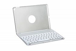 Kimloog 9.7"Bluetooth Aluminum Keyboard for iPad Air with 7 Color LED Illumination Backlit, Built in Lithium Battery, Silver