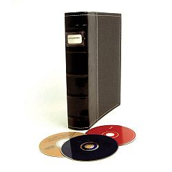 CD/DVD Library Binder, 48 CDs, Black Pebble