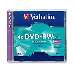 Verbatim DVD-RW x 1 - 4.7 GB - storage media