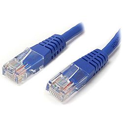 StarTech Com 20 Ft Blue Molded Cat5e UTP Patch Cable Category 5e 20 Ft 1 X RJ 45 Network 1 X RJ 45 Network Blue H3C00O3XI-2410