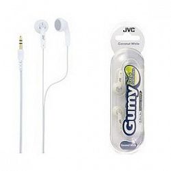 JVC HAF130W Gumy Earbud (White)