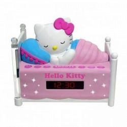 HELLO KITTY KT2052A Alarm Clock Radio With Night Light Discontinued By Manufacturer HHK0KEA06-1210