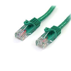 StarTech Com 7 Ft Green Snagless Cat5e UTP Patch Cable Category 5e 7 Ft 1 X RJ 45 Male 1 X RJ 45 Male Green H3C068C4G-1210